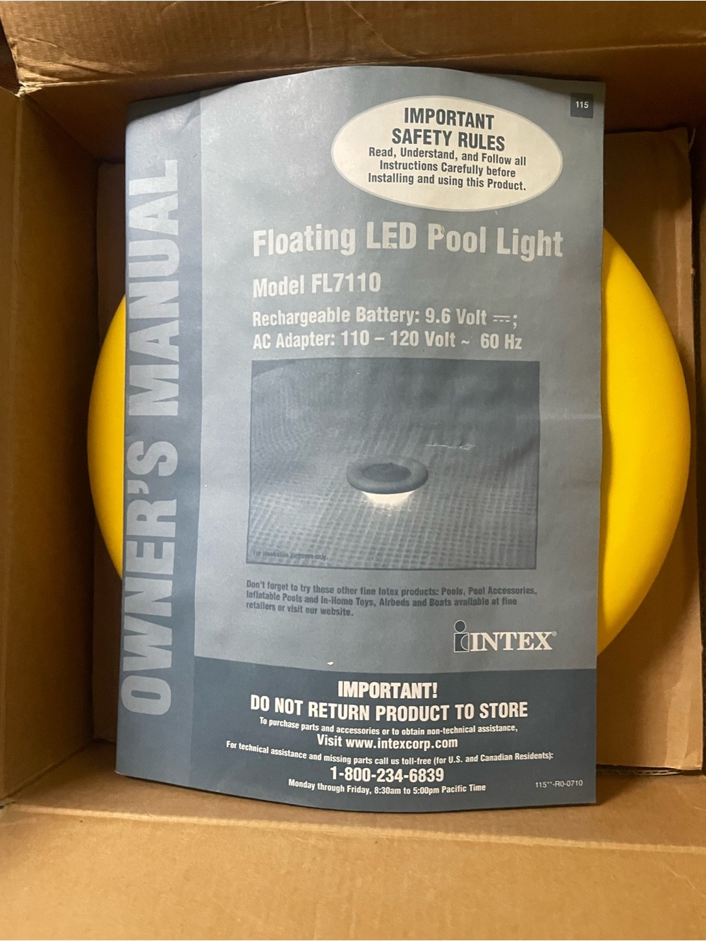 Intex Floating LED Pool Light - Picture 3 of 3